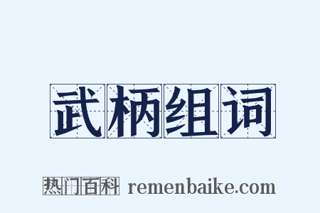 武柄组词是什么意思的图片